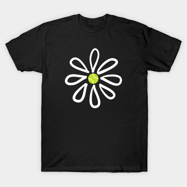 Tennis shirts, Flower Daisy Tennis Center T-Shirt by StarMa